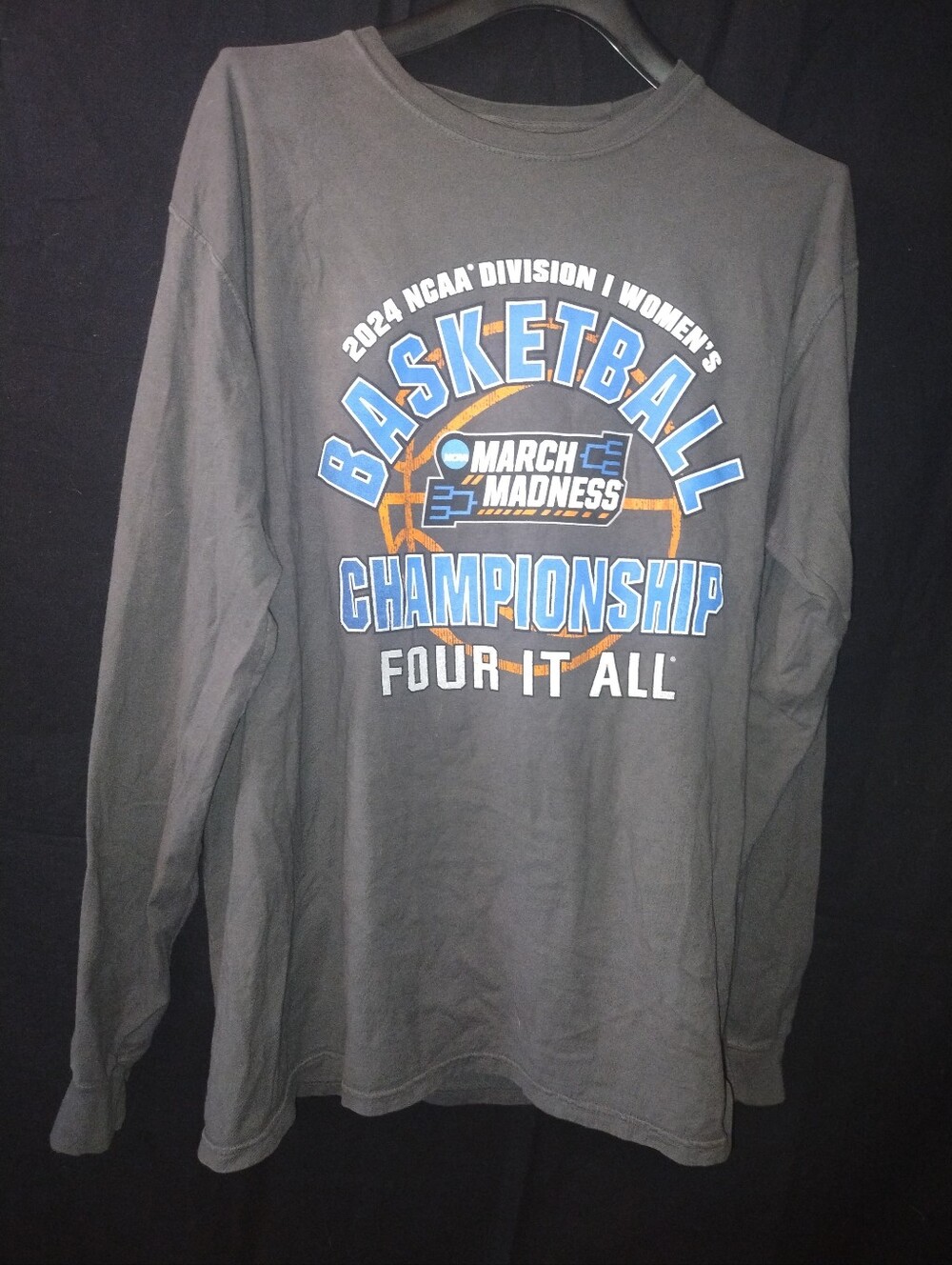 Champion L/S T-shirt 2024 NCAA Division I Women's Championship Size M